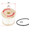 FILT-000014, S,P/N SFR1130FW (SURE FILTER), P552010PM-OR / P502608 (DONALDSON);FUEL FILTER ELEMENT RACOR MODEL 500FG/S F P/N 2010PM-OR 30 MIC;AE T74S T88S WB09 & 10